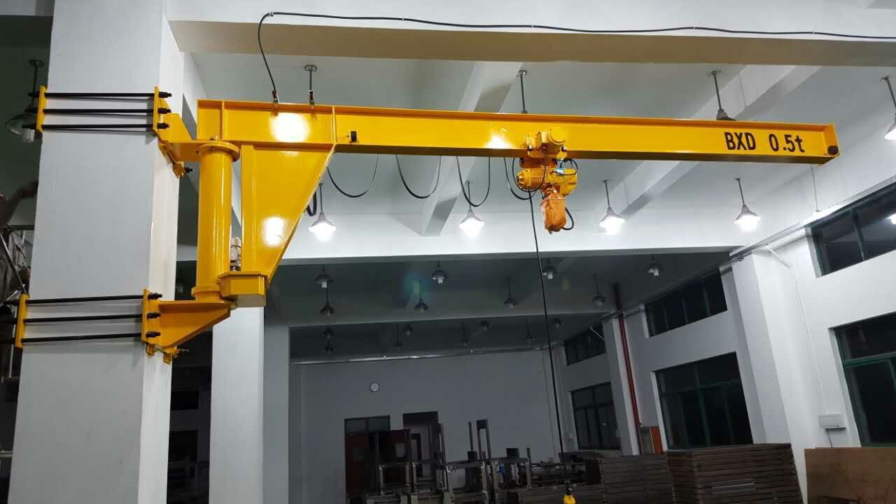 0.5t BXD wall mounted slewing jib crane