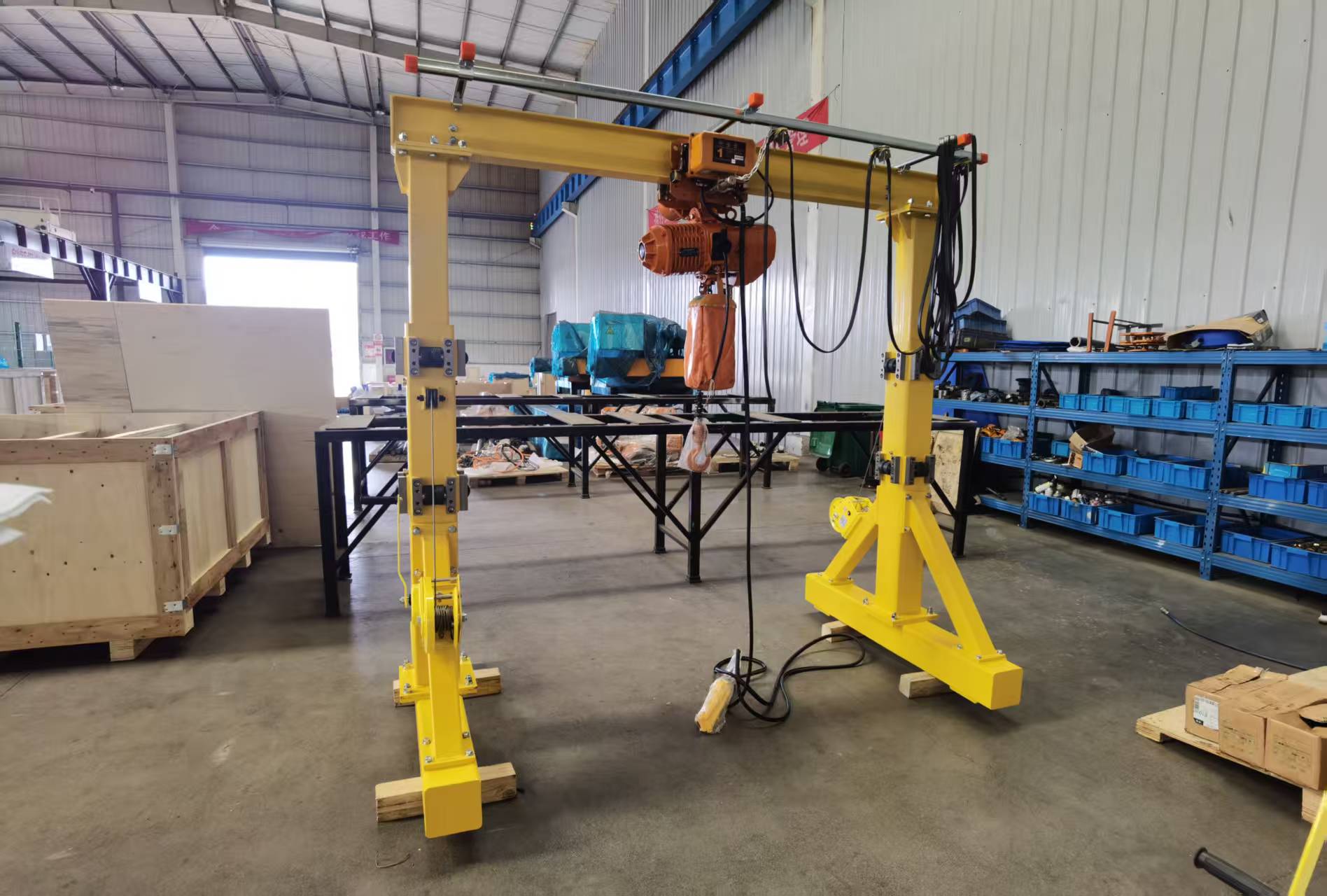 1t adjustable height gantry crane