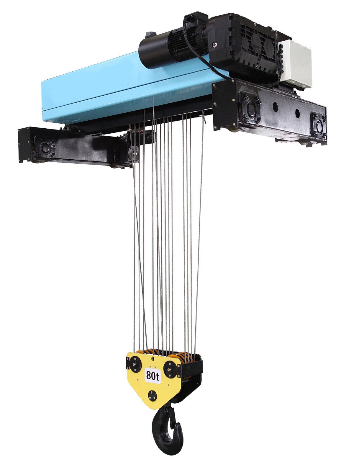 80t heavy duty wire rope hoist