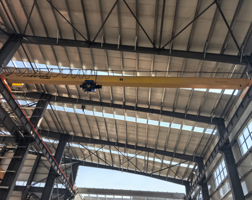 Electric single girder overhead crane