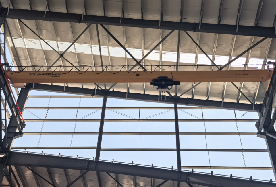 Electric single girder bridge crane