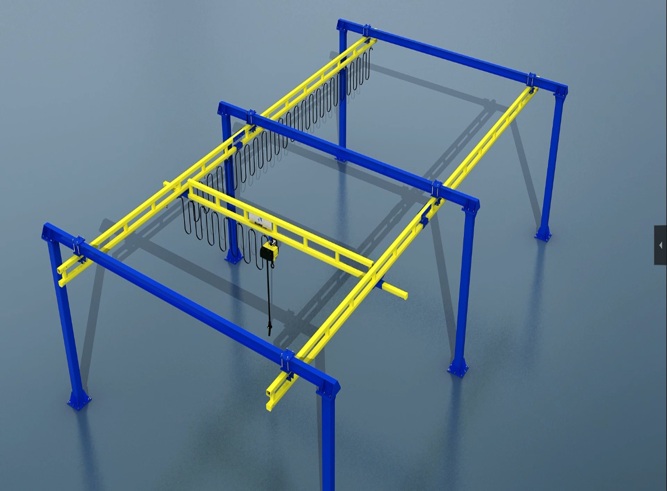 KBK steel workstation bridge crane