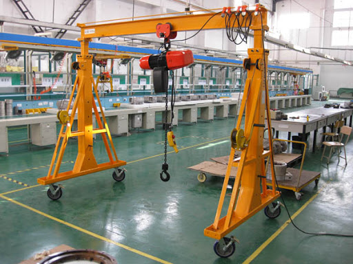 Single girder adjustable gantry crane