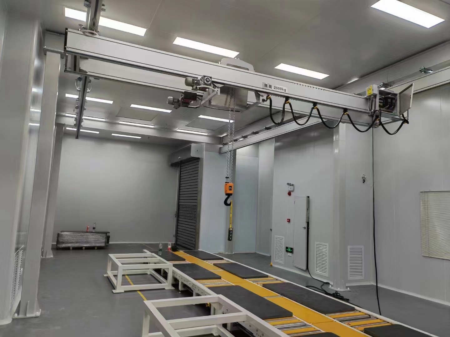 Aluminum double girder bridge crane