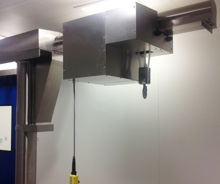 Stainless steel belt hoist jib crane