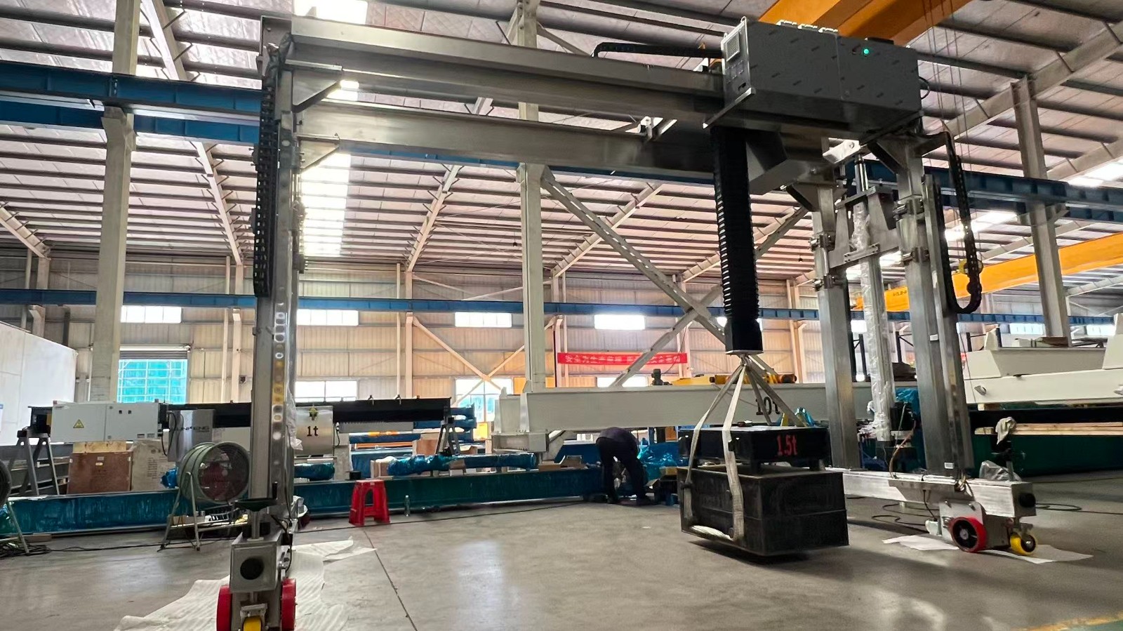 Stainless steel electric moveable crane