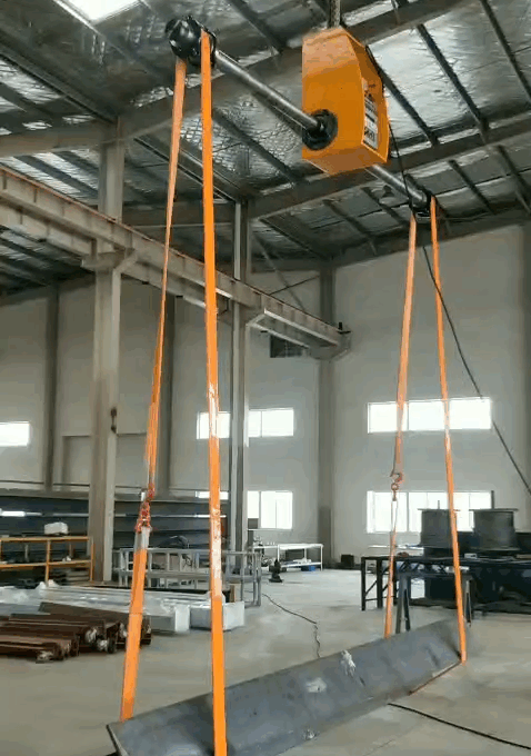Load turning device for rotating H-beam