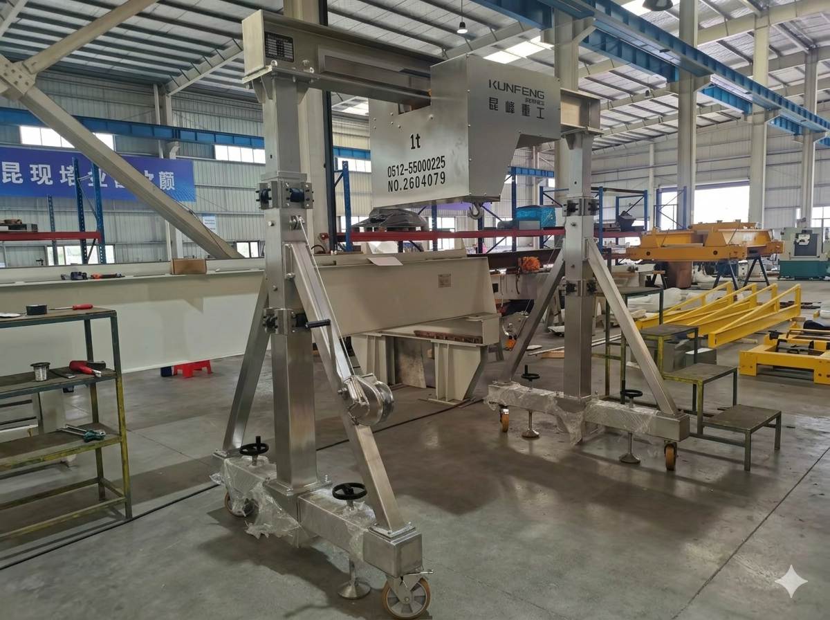 Stainless steel adjustable gantry crane